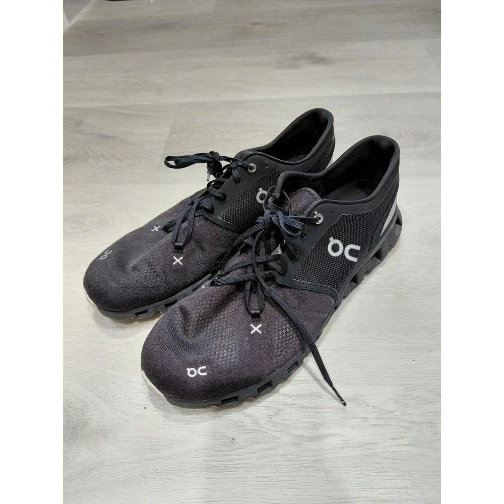 ON Cloud X 3 Sneakers Running Shoes Black Men Size 13